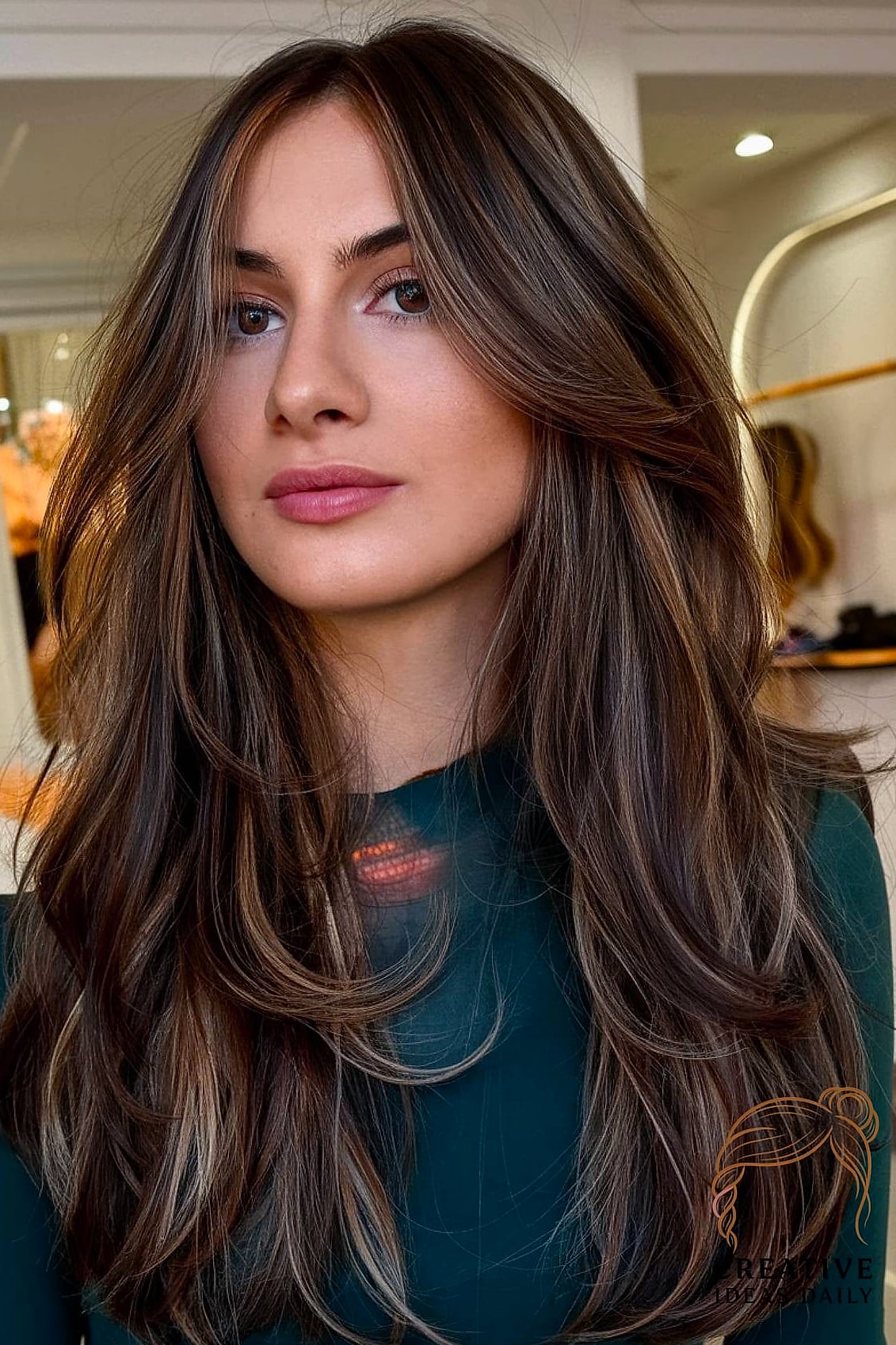 Curtain Bangs With Long Waves