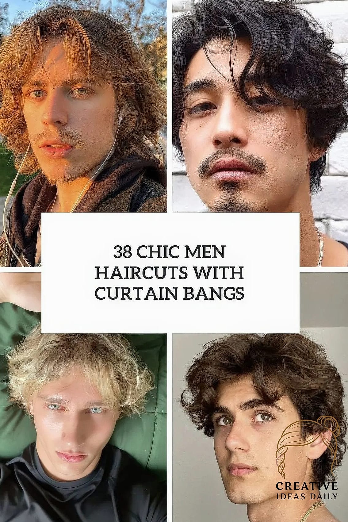 21 Long Hair Styles Men Ideas That Are Trending Right Now 5 Curtain Bangs for Men