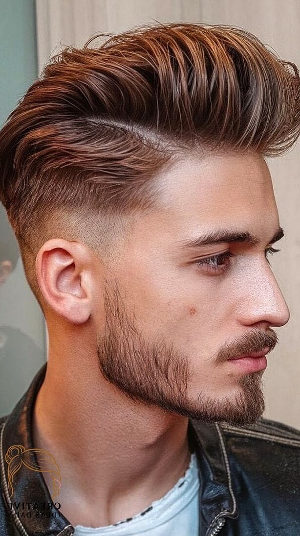 27 Long Hair Men Style Ideas That Every Stylist Needs to See 11 Deep Side Part with Length