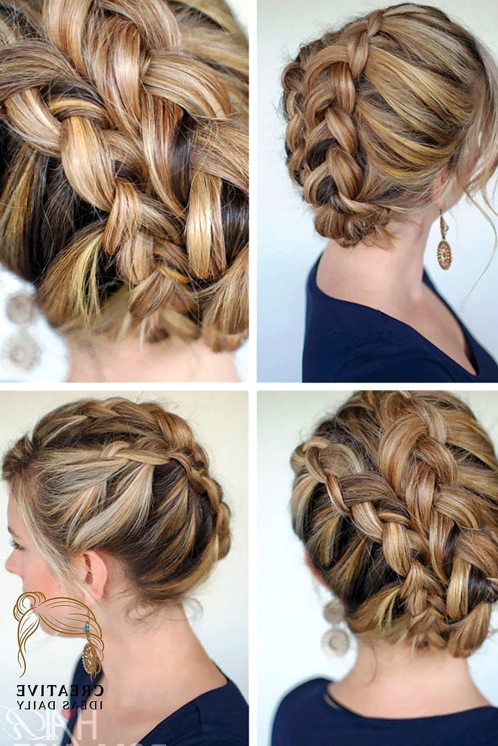 Double Dutch Braid Updo