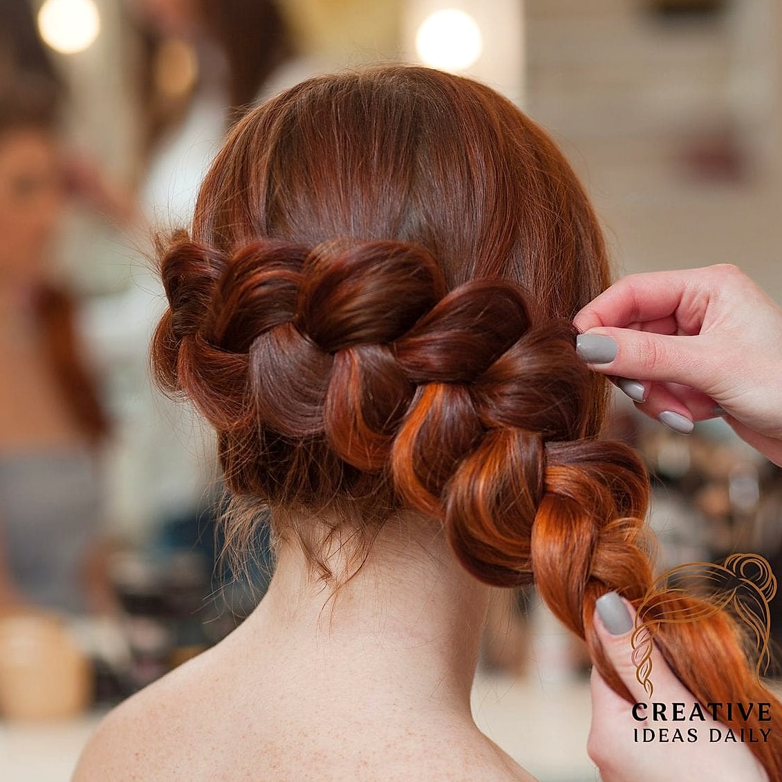 Dutch Braided Half-Up Style