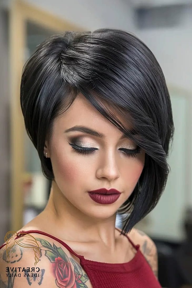 Elegant Asymmetrical Bob