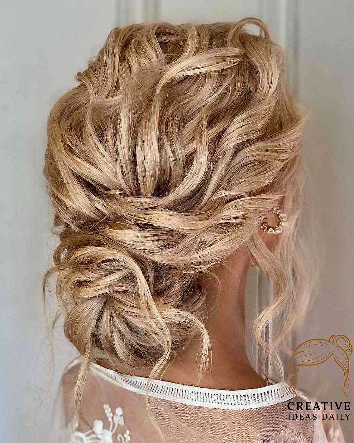 Elegant Updo with Medium Length