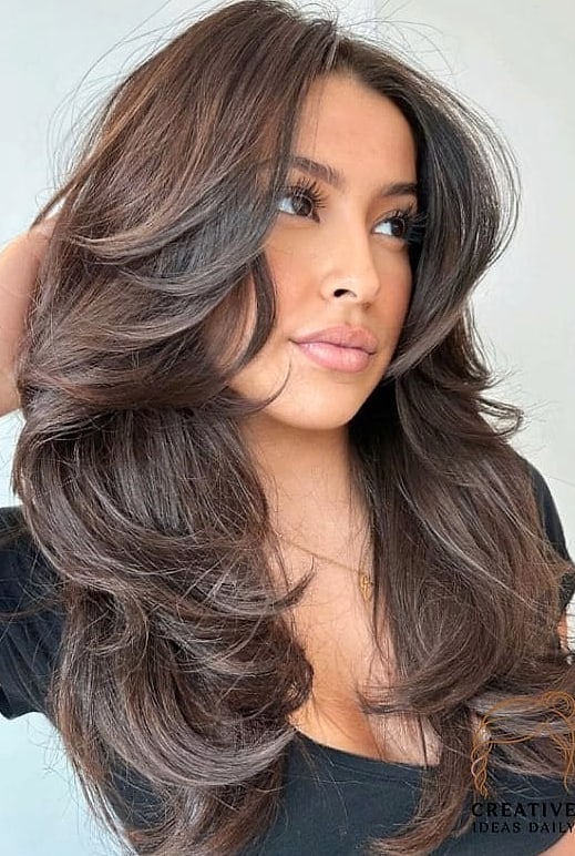Feathered Butterfly for Fine Hair
