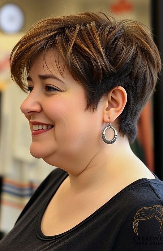 Feathered Pixie with Long Top Layers