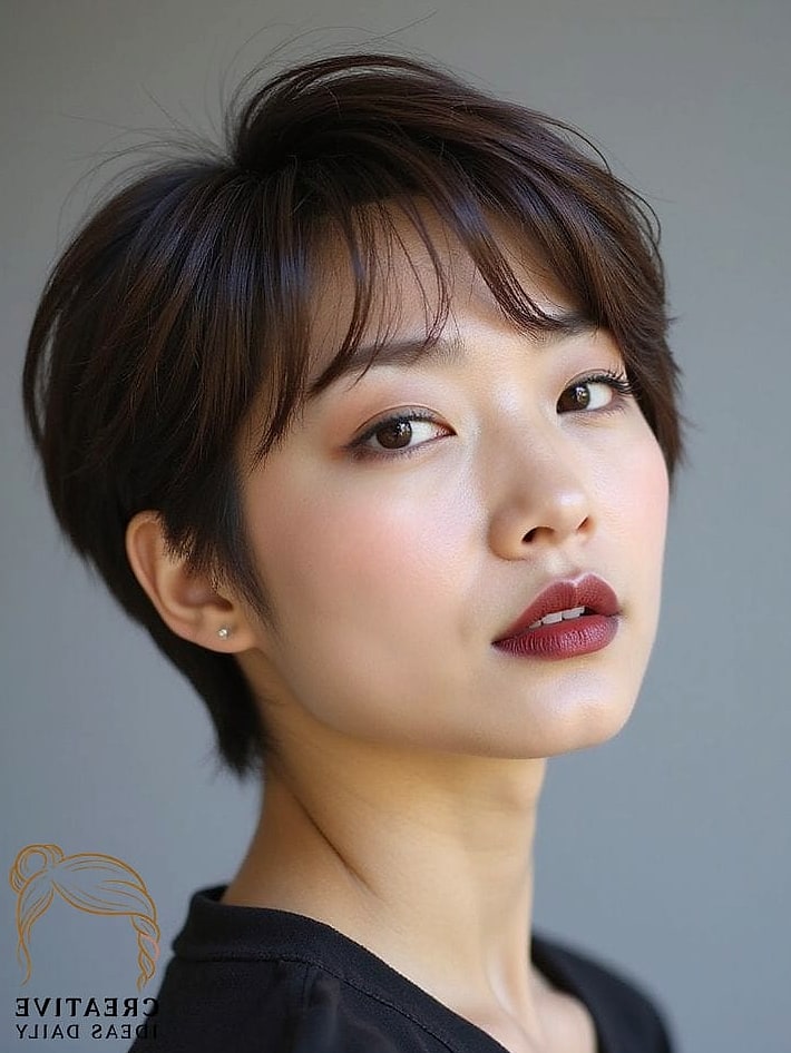 Feathered Pixie Cut