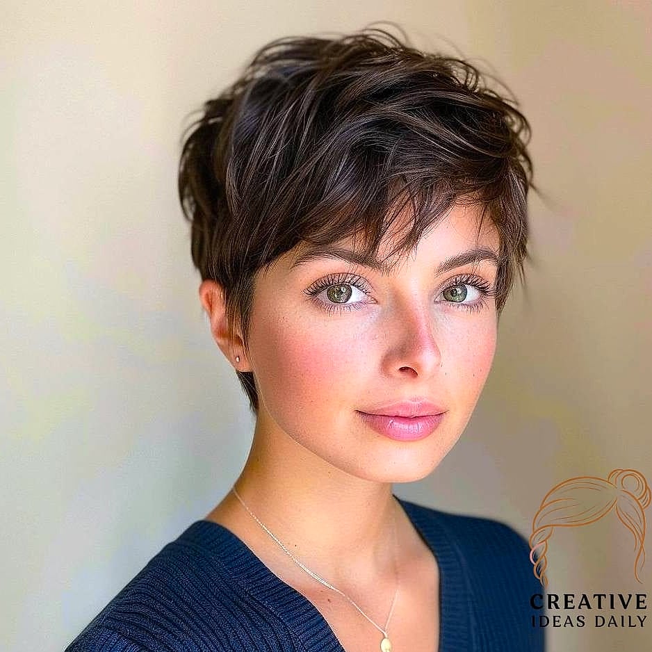 24 Long Pixie Cut Ideas That Are Absolutely Stunning 6 Feathered Pixie with Wispy Layers