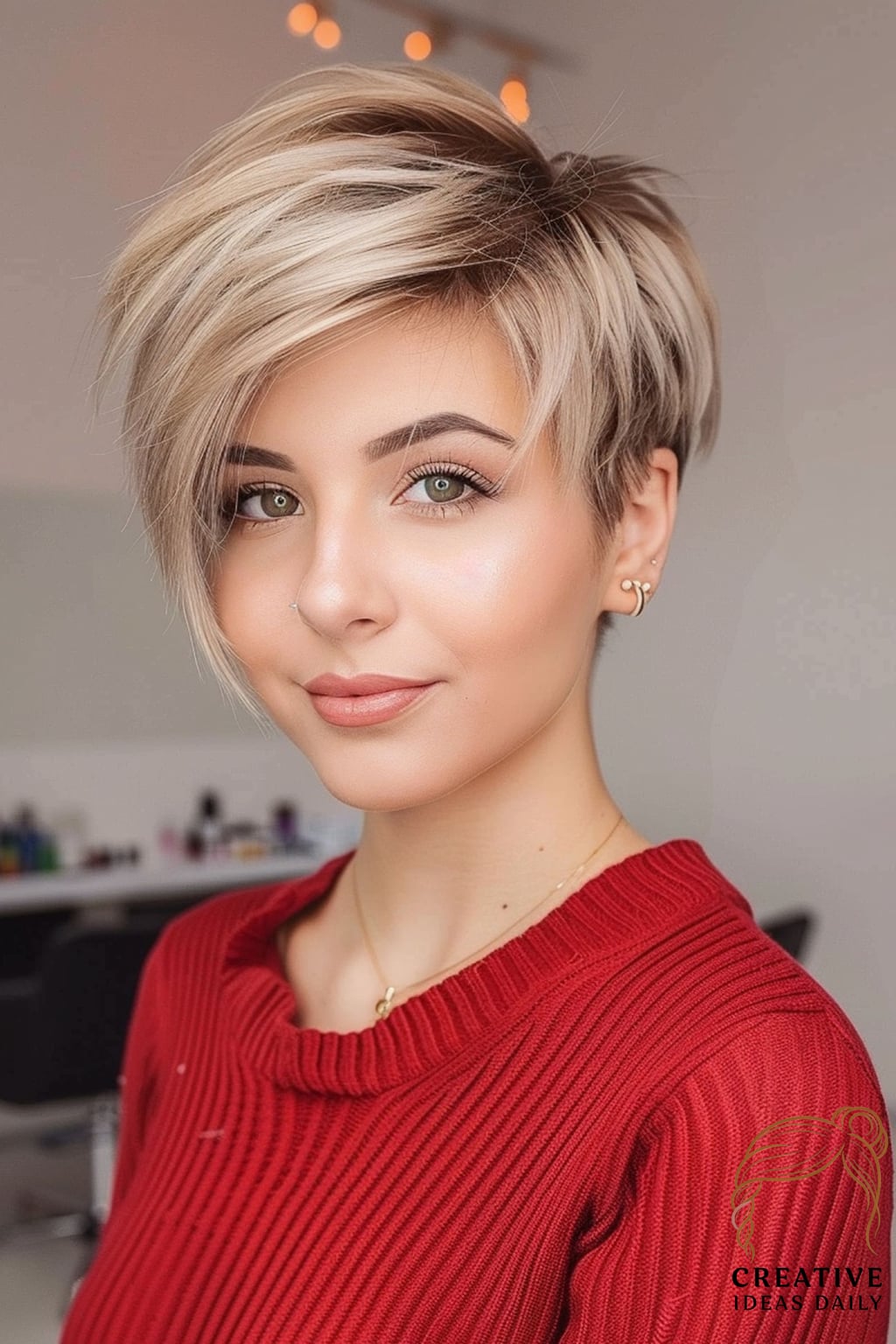 Feminine Short Pixie Cut