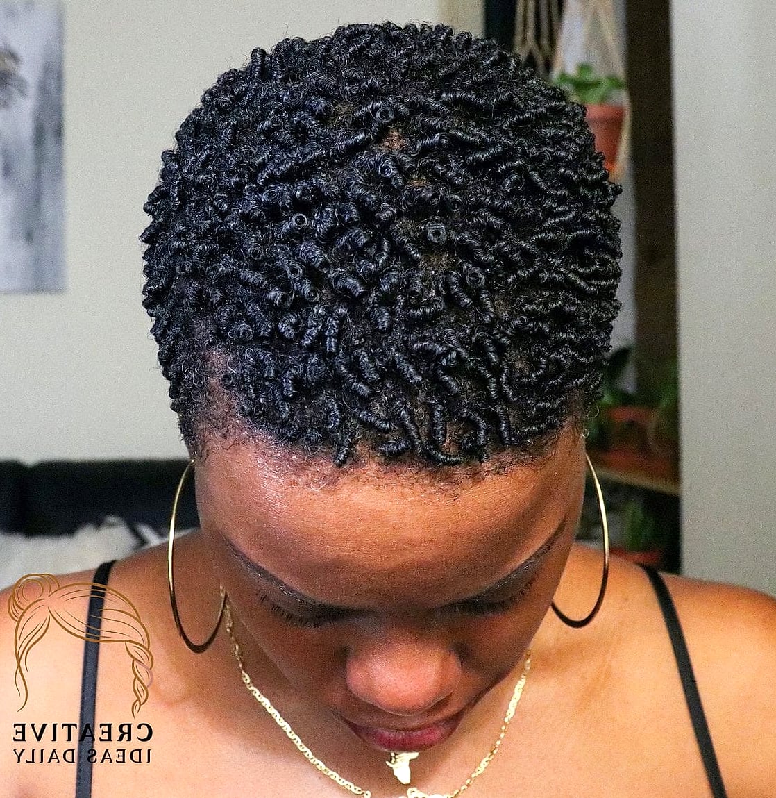 Finger Coils for Short Natural Hair