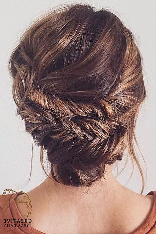 Fishtail Braid Bun