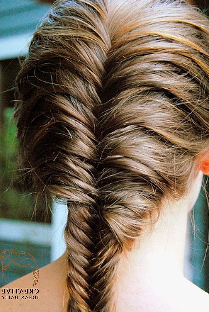Fishtail Braid Down the Back