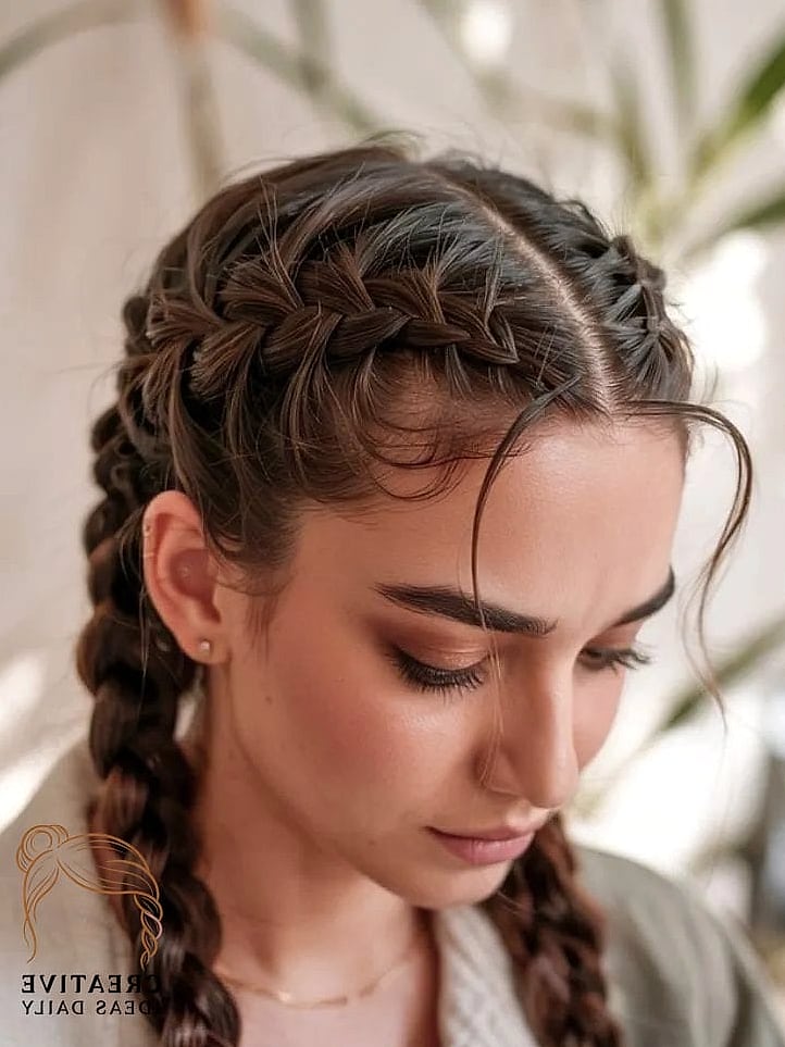 French Braid Pigtails