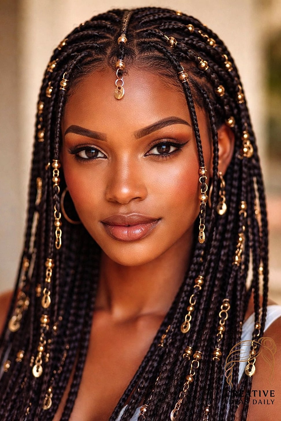 Fulani Braids with Beads