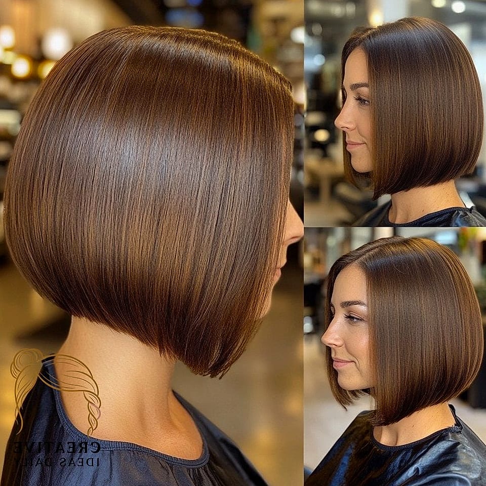 Glossy One-Length Bob