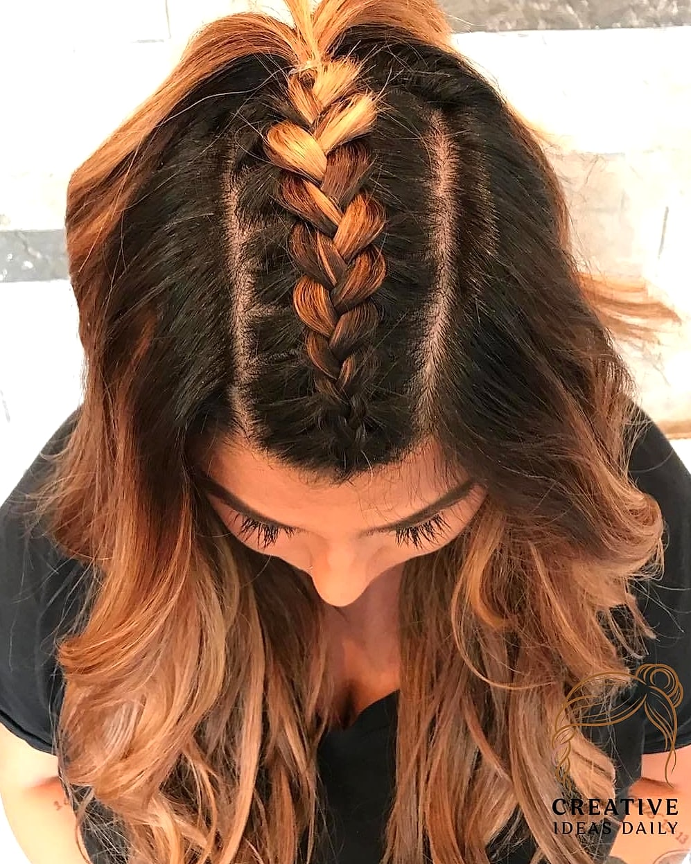 Half-Up Braided Crown