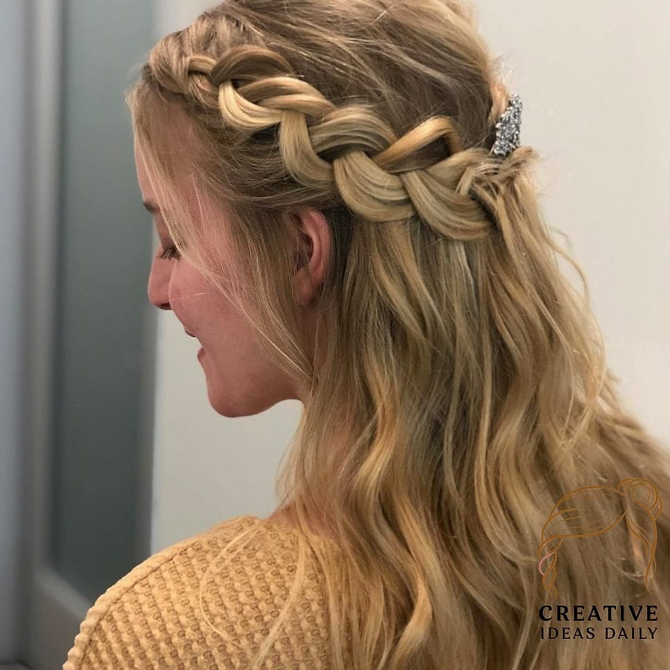 Half-Up Braided Style