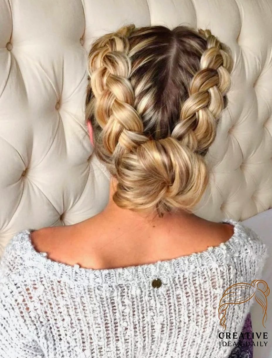 High Braided Ponytail