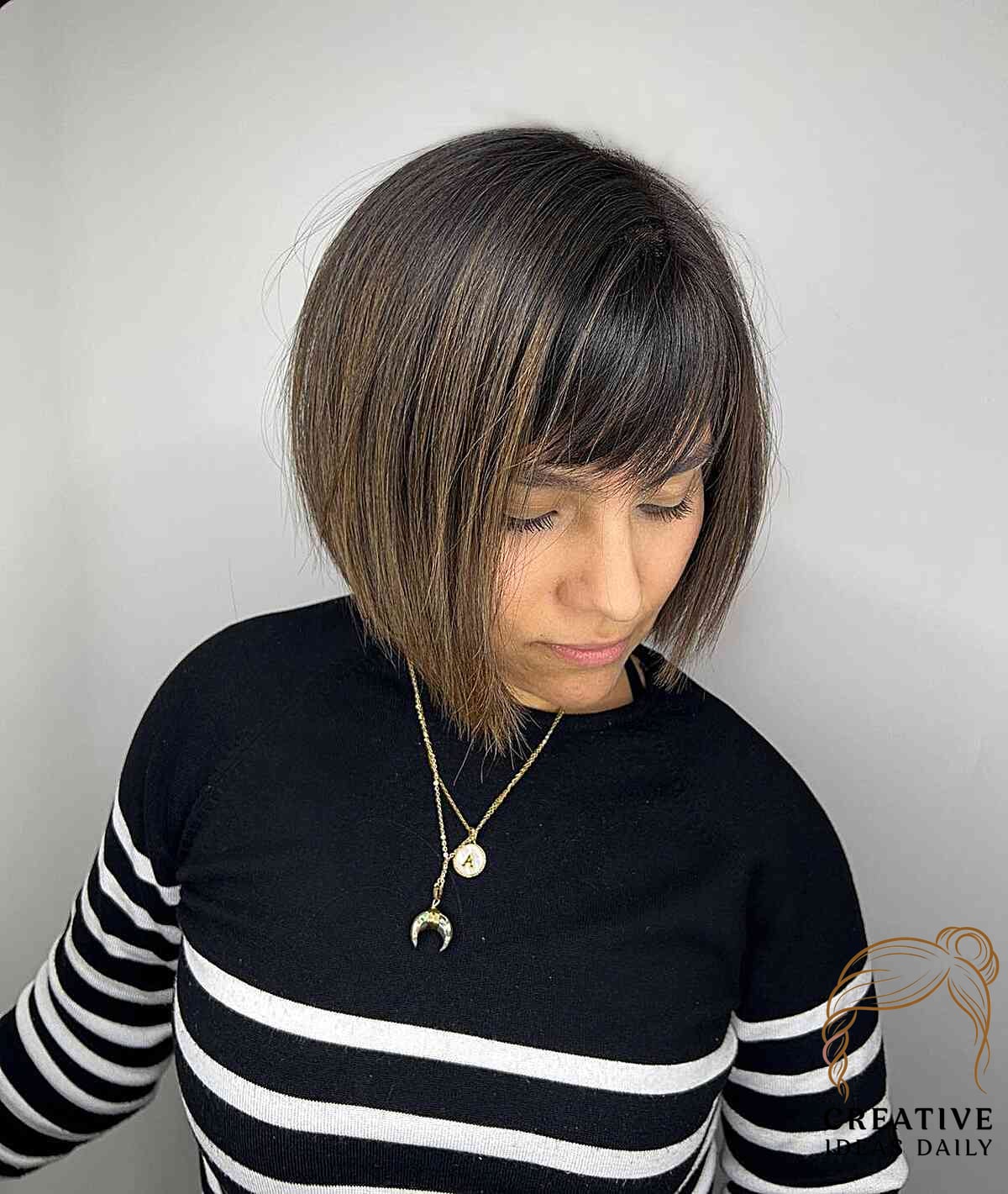 Highlighted Wedge Bob Haircut