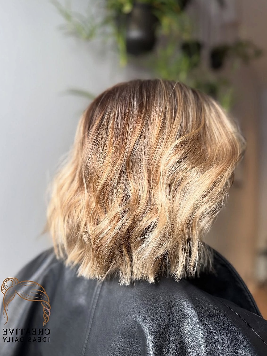 Honey Blonde Textured Crop