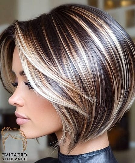 Layered Bob With Highlights