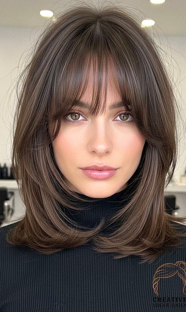 Layered Cut With Face-Framing Curls
