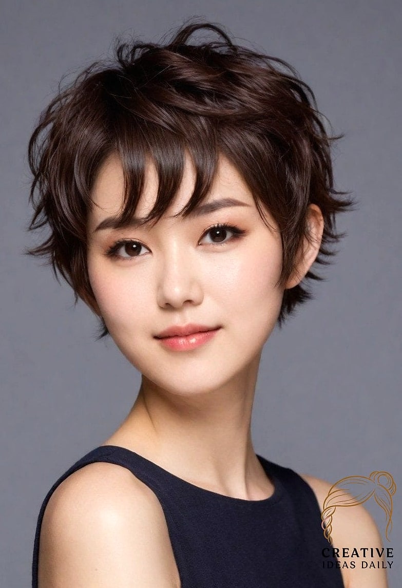 Layered Pixie with Soft Waves