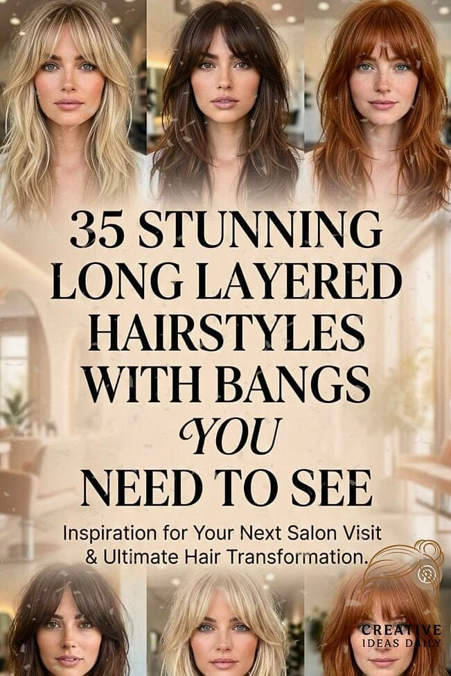 Long Bangs with Layered Ends