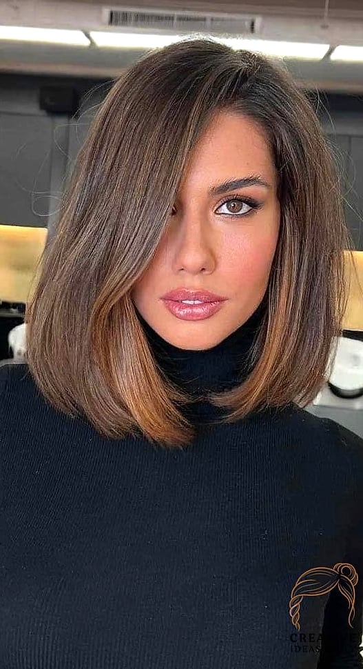 Long Bob with Loose Beachy Waves