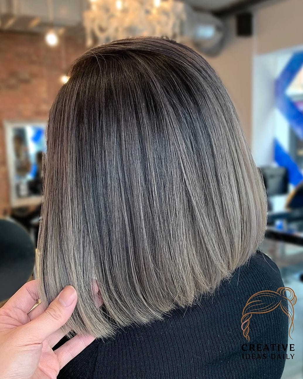 Long Bob Extensions Look (Lob-to-Long Transition)