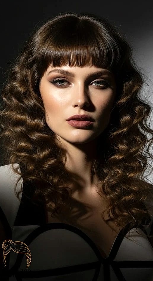 Long Curly Hair with Layers
