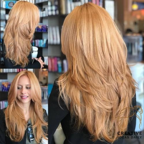 Long Feathered Haircut