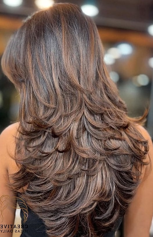 Long Feathered Haircut