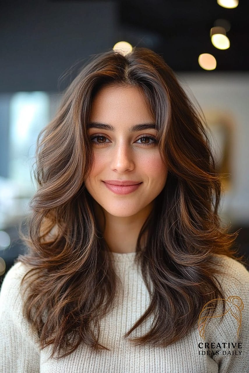 Long Hair with Face-Framing Money Pieces
