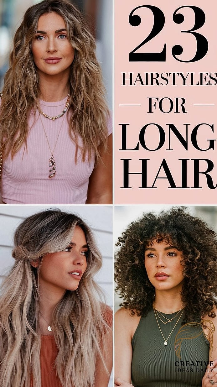 Long Hair with a High Voluminous Ponytail
