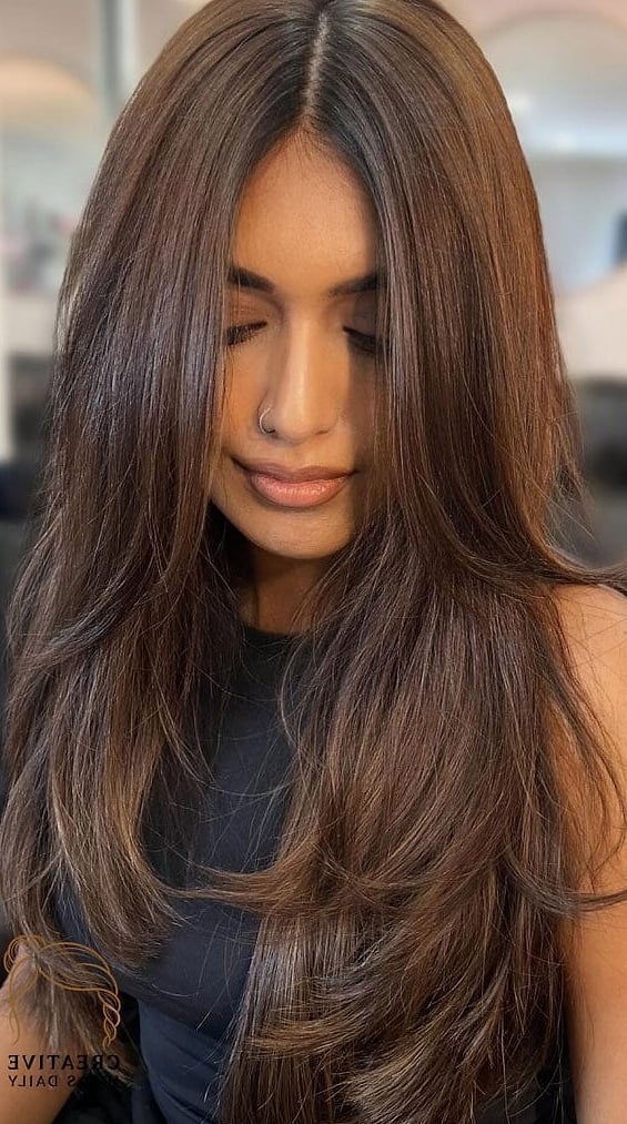 Long Hair with Subtle U-Shape Layers