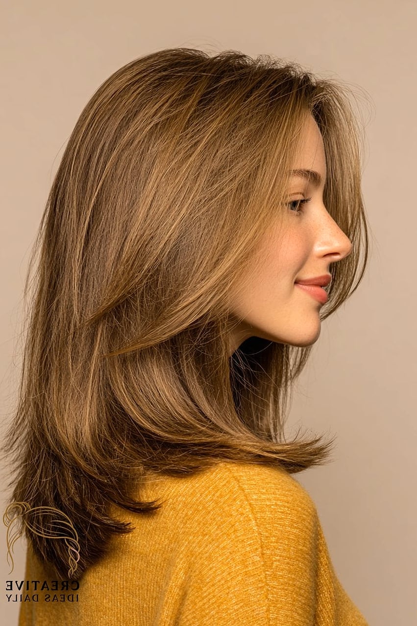 Long Hair with Soft Money Piece and Waves