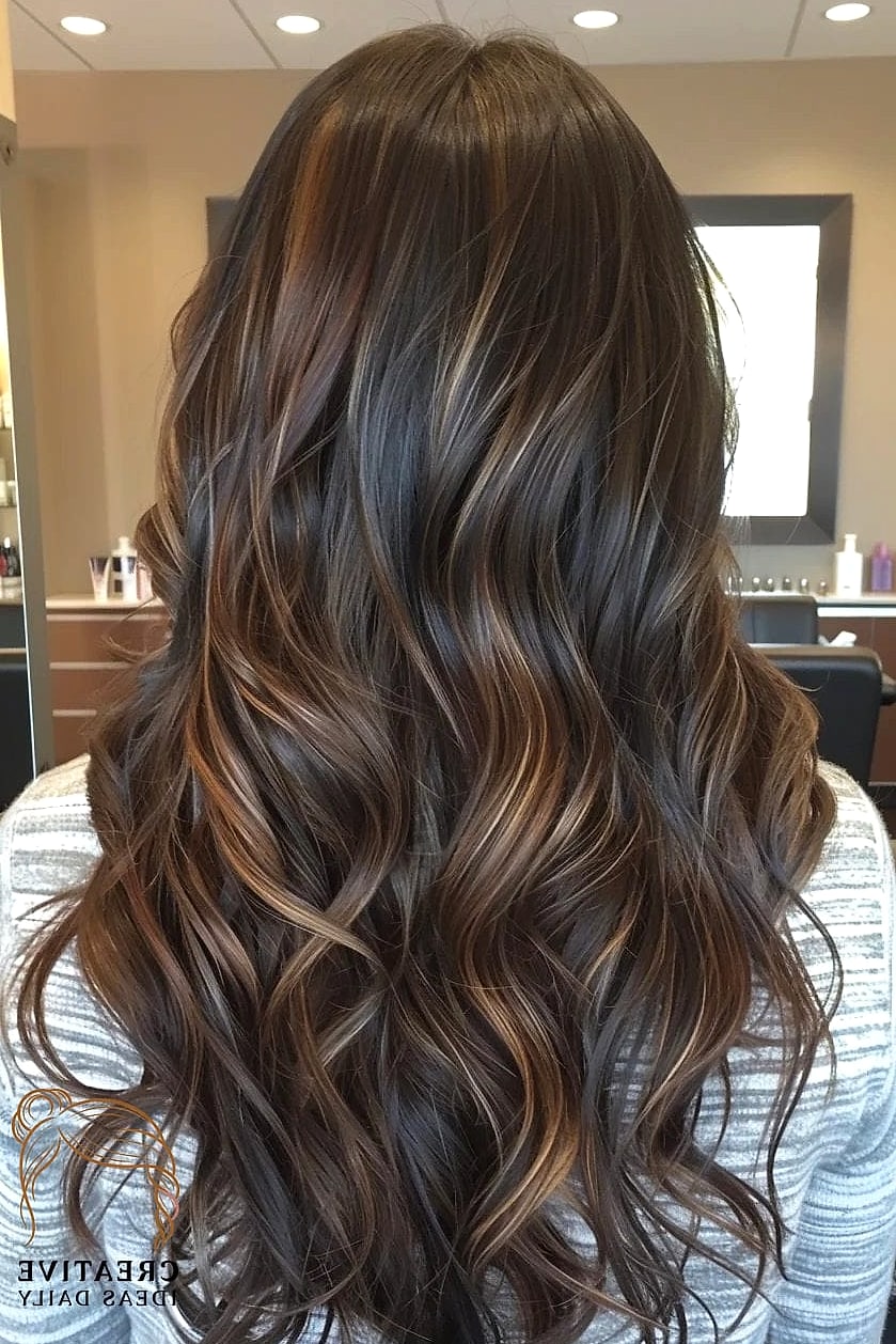 Long Hair with Lowlights for Depth