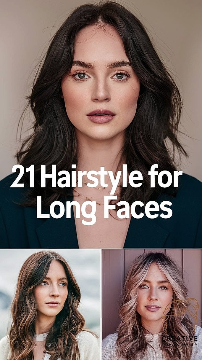 Long Hair with Face-Framing Curtain Layers and Balayage