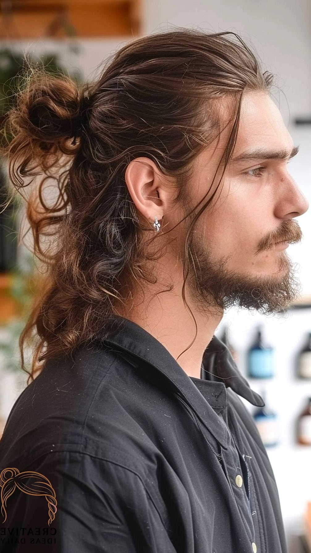 Long Hair with a Side Part