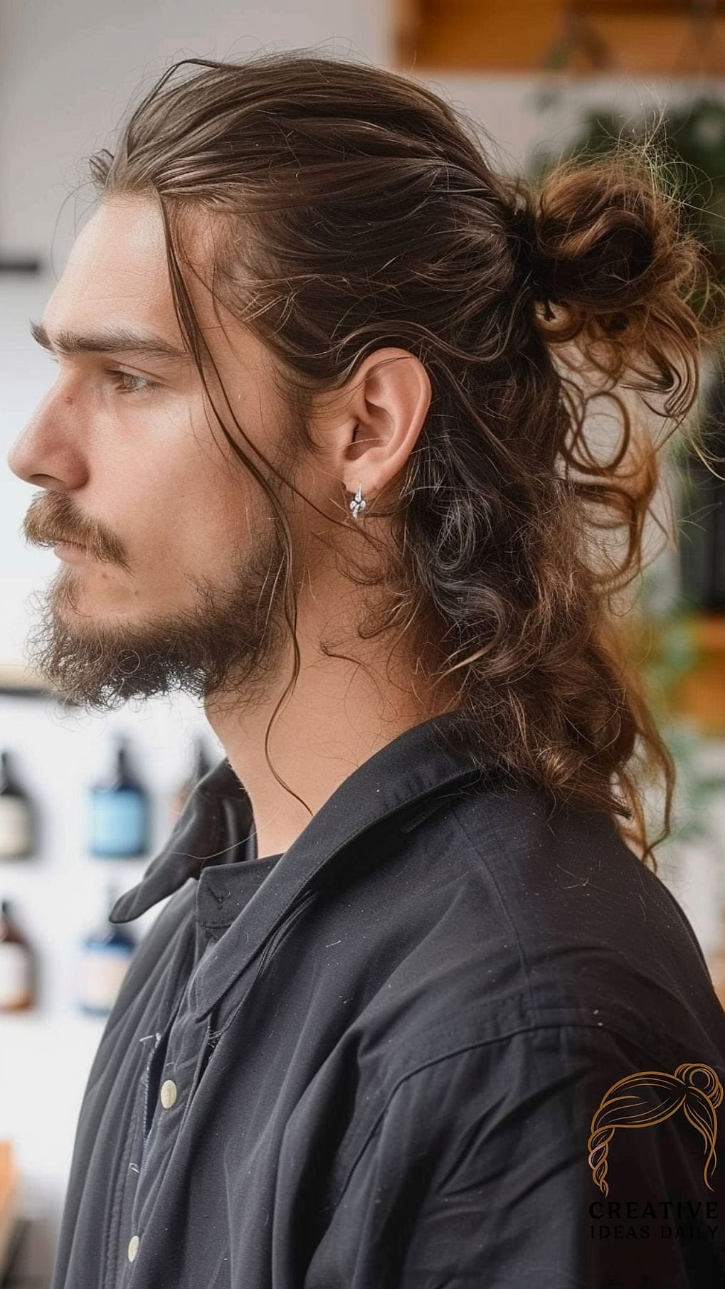 Long Hair with a Middle Part and Soft Waves