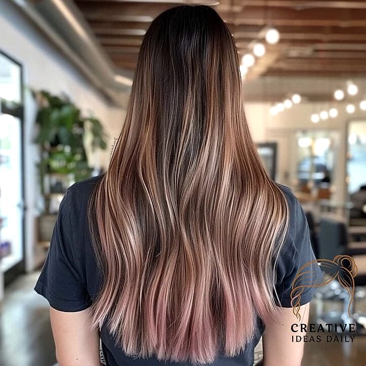 Long Hair With A Blunt Cut And Glass-Like Shine