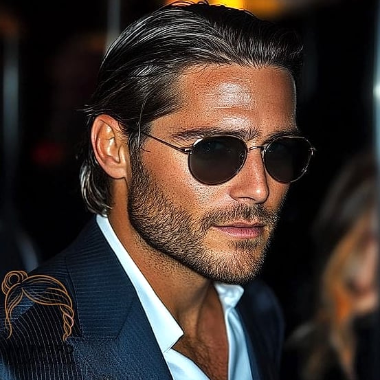 Long Hair with Money Piece Highlights