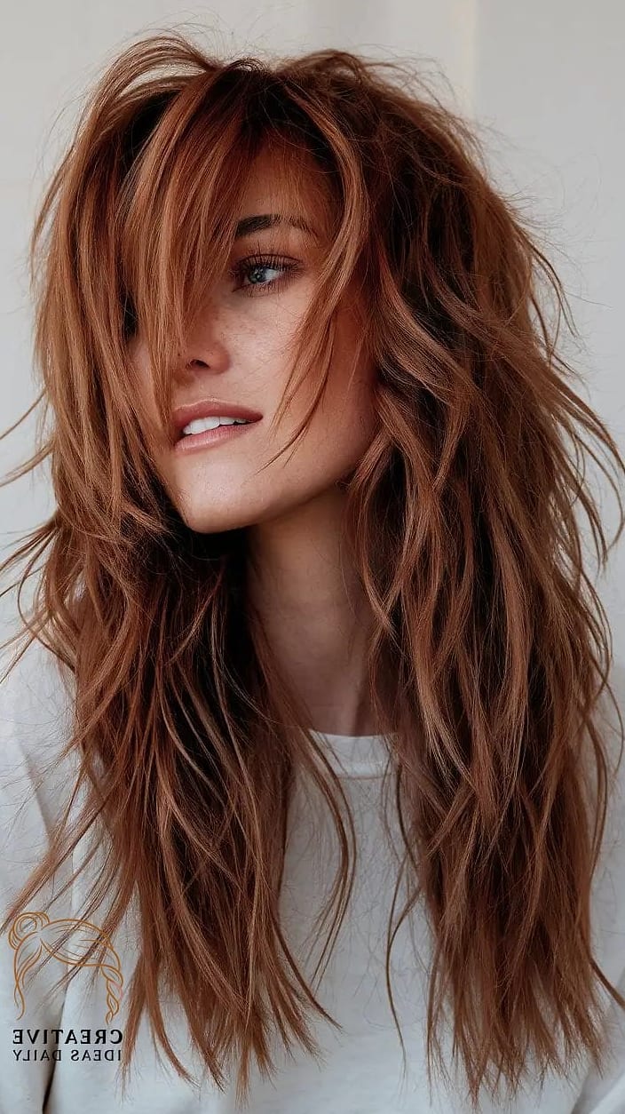 Long Hair with Choppy Layers