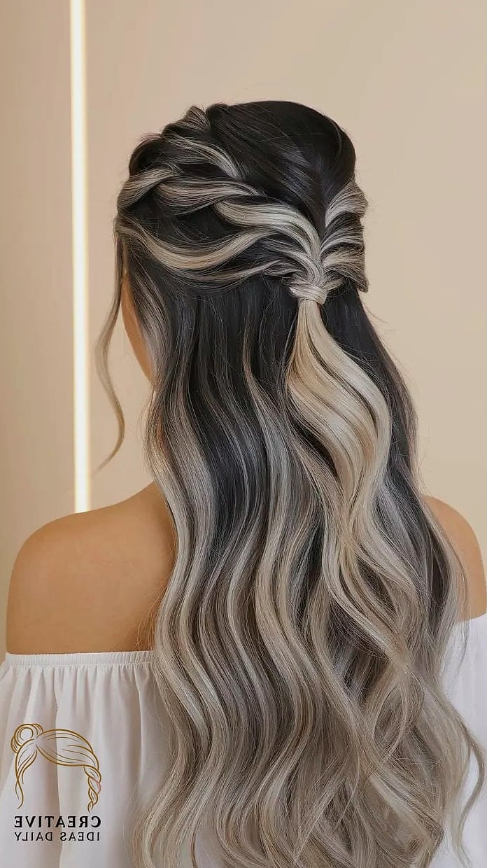 Long Hair with Voluminous Crown Layers