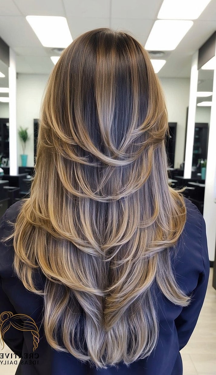 Long Hair with Dimensional Lowlights