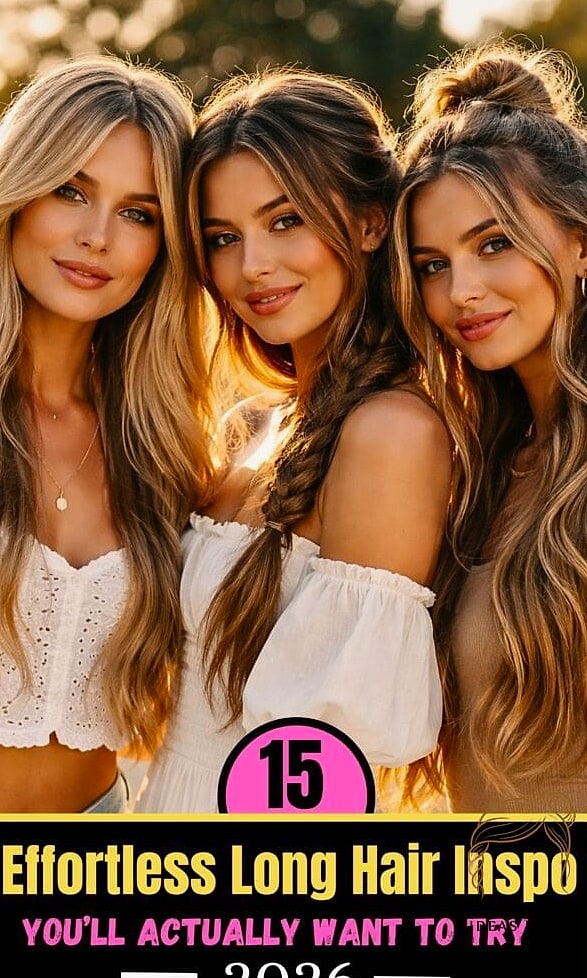 Long Hair with Chunky Highlights and Face-Framing Layers