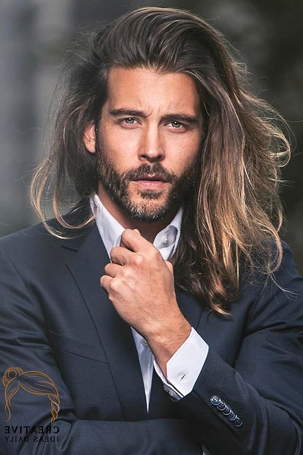 21 Long Hair Styles Men Ideas That Are Trending Right Now 12 Long Hair with Side Part