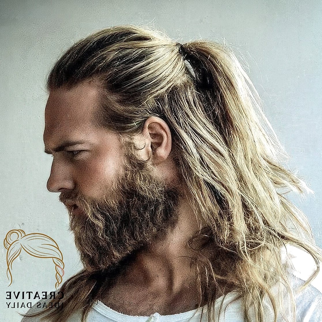 21 Long Hair Styles Men Ideas That Are Trending Right Now 14 Long Hair Ponytail