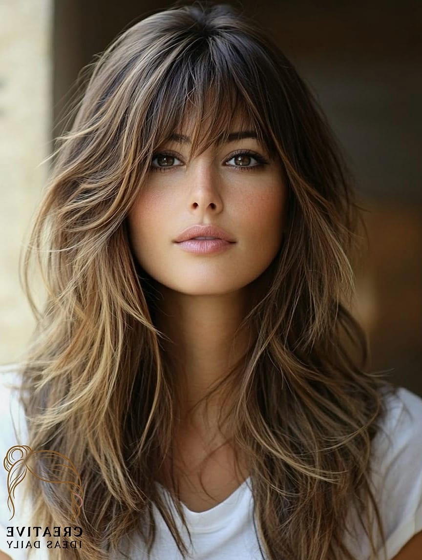 Long Hair With Soft Bangs