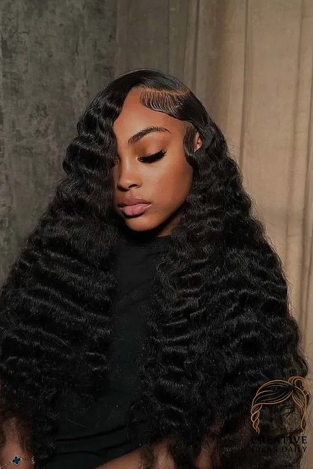 Long Hair With A Deep Wave Perm